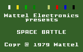 Space Battle screenshot 3 for Intellivision